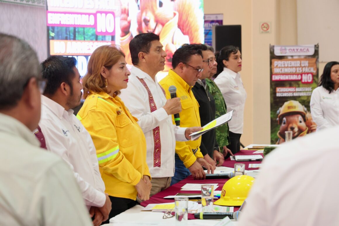 Encabeza Salomón Jara Sesión de Instalación del Subcomité de Prevención y Combate de Incendios Forestales en la Mixteca
