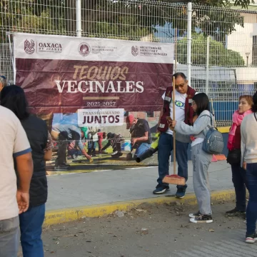 Tequio Vecinal en el Gimnasio Universitario de la UABJO, un esfuerzo conjunto en Oaxaca de Juárez