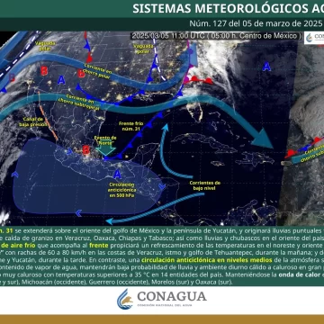 Prevén lluvias aisladas con tormentas puntuales en la mitad norte de Oaxaca