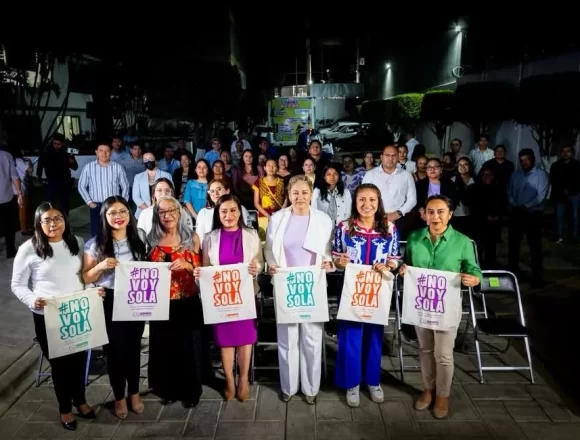 Lanza DDHPO campaña de sensibilización y concientización del acoso sexual en el transporte público “No Voy Sola”