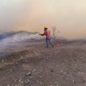 Liquida Coesfo incendio en paraje La Calera de Santa María del Tule