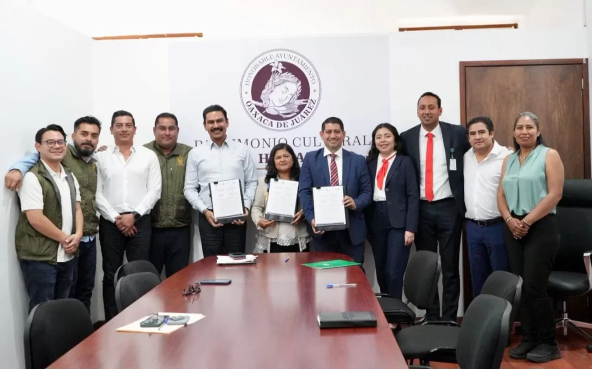 El Municipio de Oaxaca de Juárez firma convenio con la CFE para fortalecer el alumbrado público