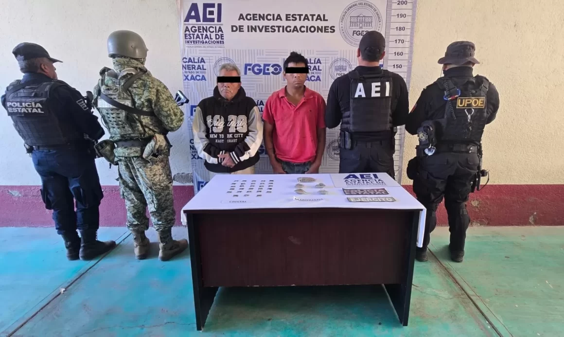 En acción conjunta, corporaciones policiales ejecutan orden de cateo en Villa de Etla