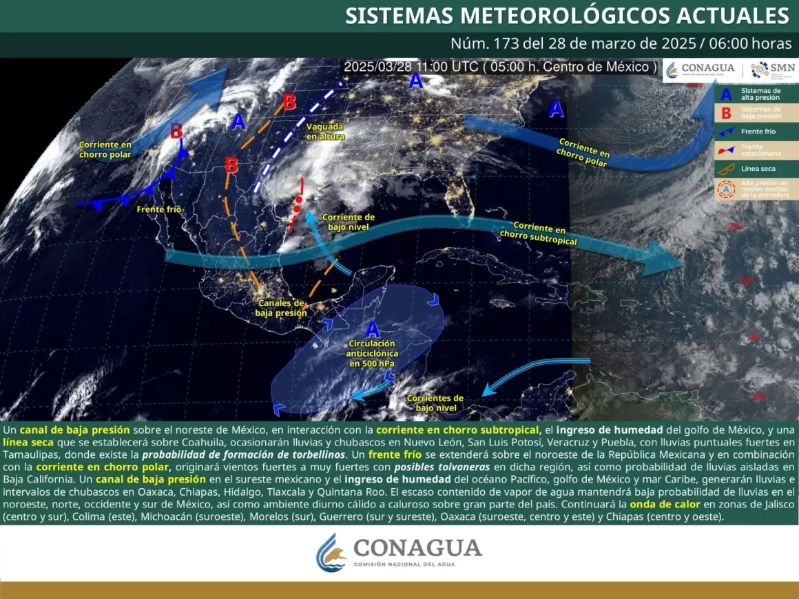 Persisten lloviznas y tormentas dispersas en algunas regiones de Oaxaca