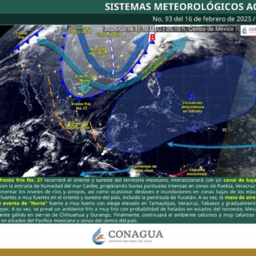 Pronostican lluvias con tormentas aisladas en el estado