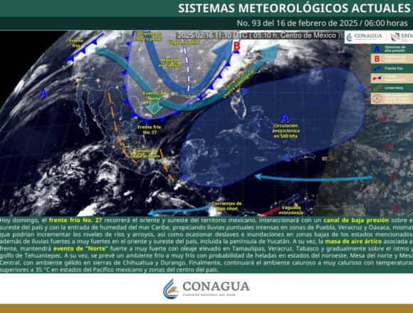 Pronostican lluvias con tormentas aisladas en el estado
