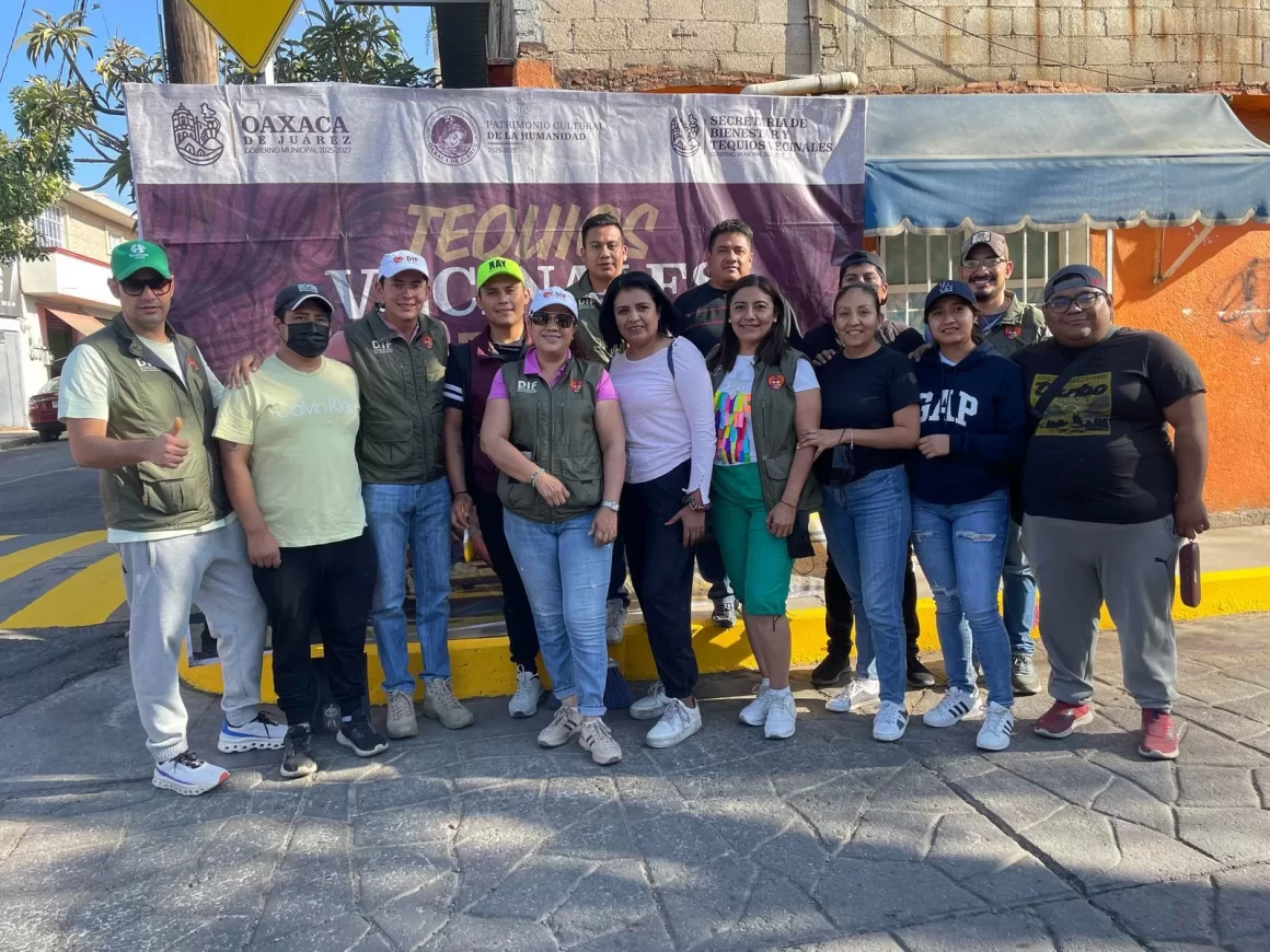 Tequios Vecinales simultáneos en Oaxaca de Juárez: Un esfuerzo colectivo para mejorar la capital