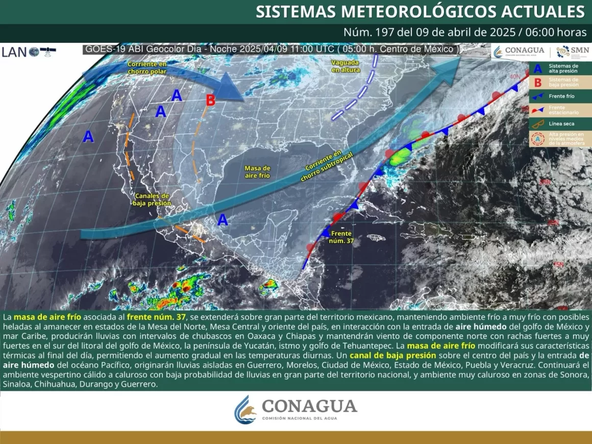 Pronostican ambiente fresco en gran parte de Oaxaca y nieblas en zonas serranas