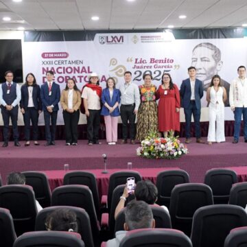 Arranca la fase nacional del Certamen de Oratoria “Lic. Benito Juárez García” en el Congreso de Oaxaca