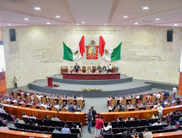 Muro de Honor del Congreso de Oaxaca será remodelado y reestructurado