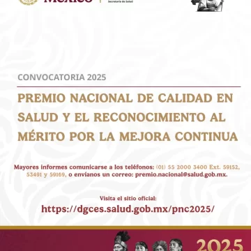 Abren convocatoria al Premio Nacional de Calidad en Salud y el Reconocimiento al Mérito por la Mejora Continua 2025