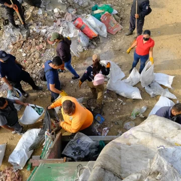 Recuperan espacio público en el Ejido Guadalupe Victoria con Tequio Vecinal