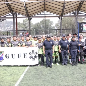 Con cuadrangular de futbol celebran Aniversario del Grupo Urbano de Fuerzas Especiales