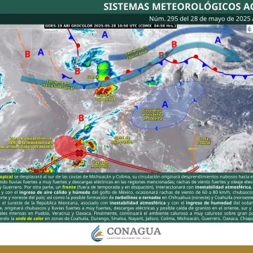 Pronostican primera Depresión Tropical frente a costas del Pacífico