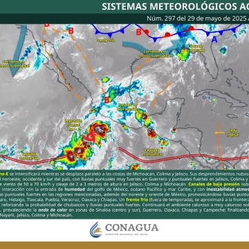 Continuarán lluvias en gran parte Oaxaca durante este jueves