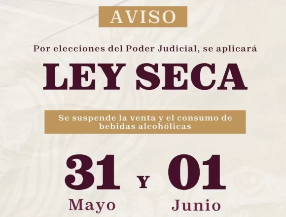 Oaxaca de Juárez implementará Ley Seca y reforzará vigilancia para la jornada del 1 de junio