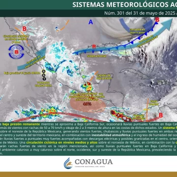 Inestabilidad atmosférica continuará afectando gran parte del estado este sábado