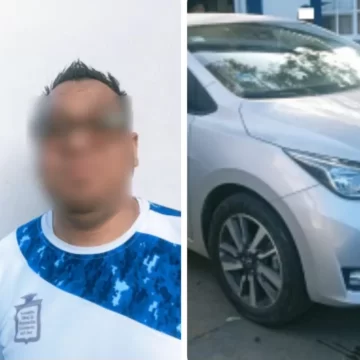 Policía Municipal asegura vehículo con reporte de robo y detiene a conductor