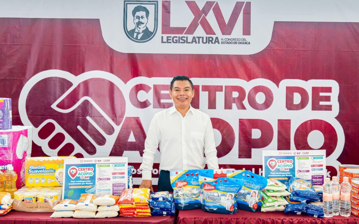 Habilita Congreso del Estado centro de acopio para la población afectada por huracán “Erick”