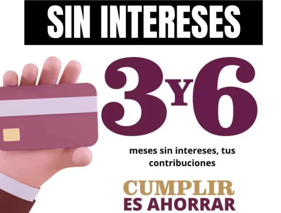 Contribuciones municipales pueden pagarse 3 y 6 meses sin intereses