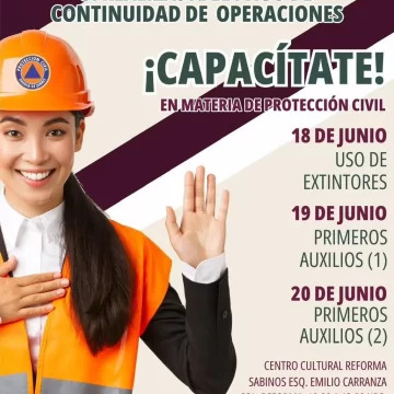 Fortalece gobierno municipal de Oaxaca de Juárez capacitación en materia de Protección Civil
