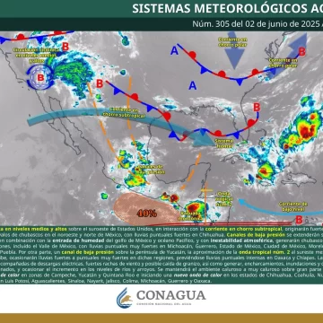 Vaguada monzónica y onda tropical provocarán condiciones inestables en Oaxaca