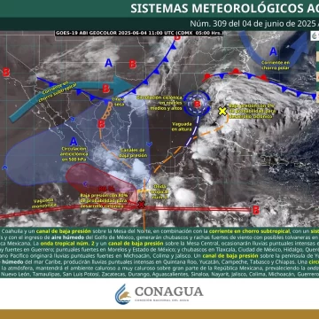 Persistirán lluvias en horas de la tarde y noche en Oaxaca
