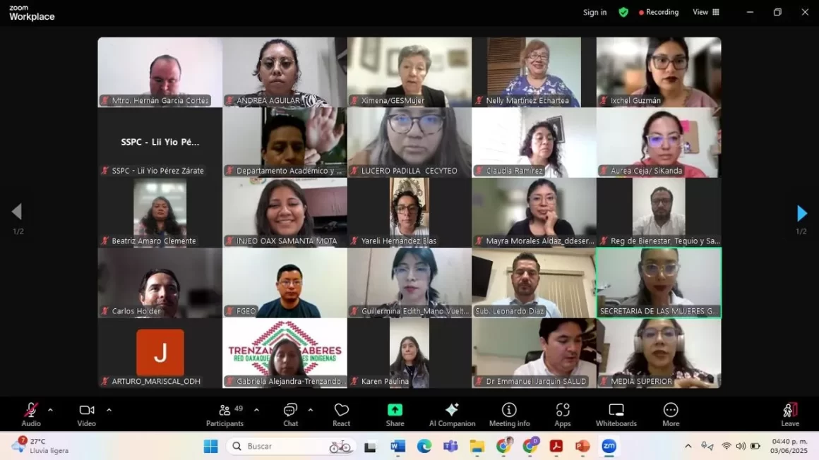 Se suman instituciones del Gobierno de Oaxaca a trabajos para prevenir embarazo en adolescentes