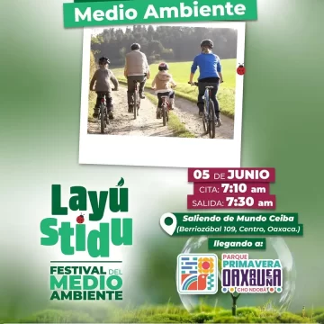 Iniciará Festival del Medio Ambiente “Layú Stidu” con paseo ciclista por el Medio Ambiente