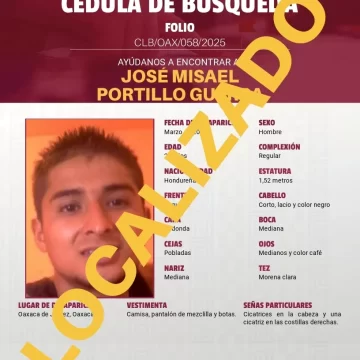 Localiza Comisión Estatal de Búsqueda a ciudadano hondureño reportado como desaparecido desde 2018