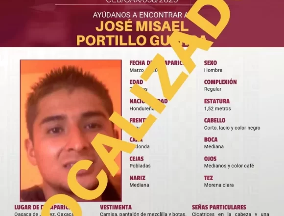 Localiza Comisión Estatal de Búsqueda a ciudadano hondureño reportado como desaparecido desde 2018