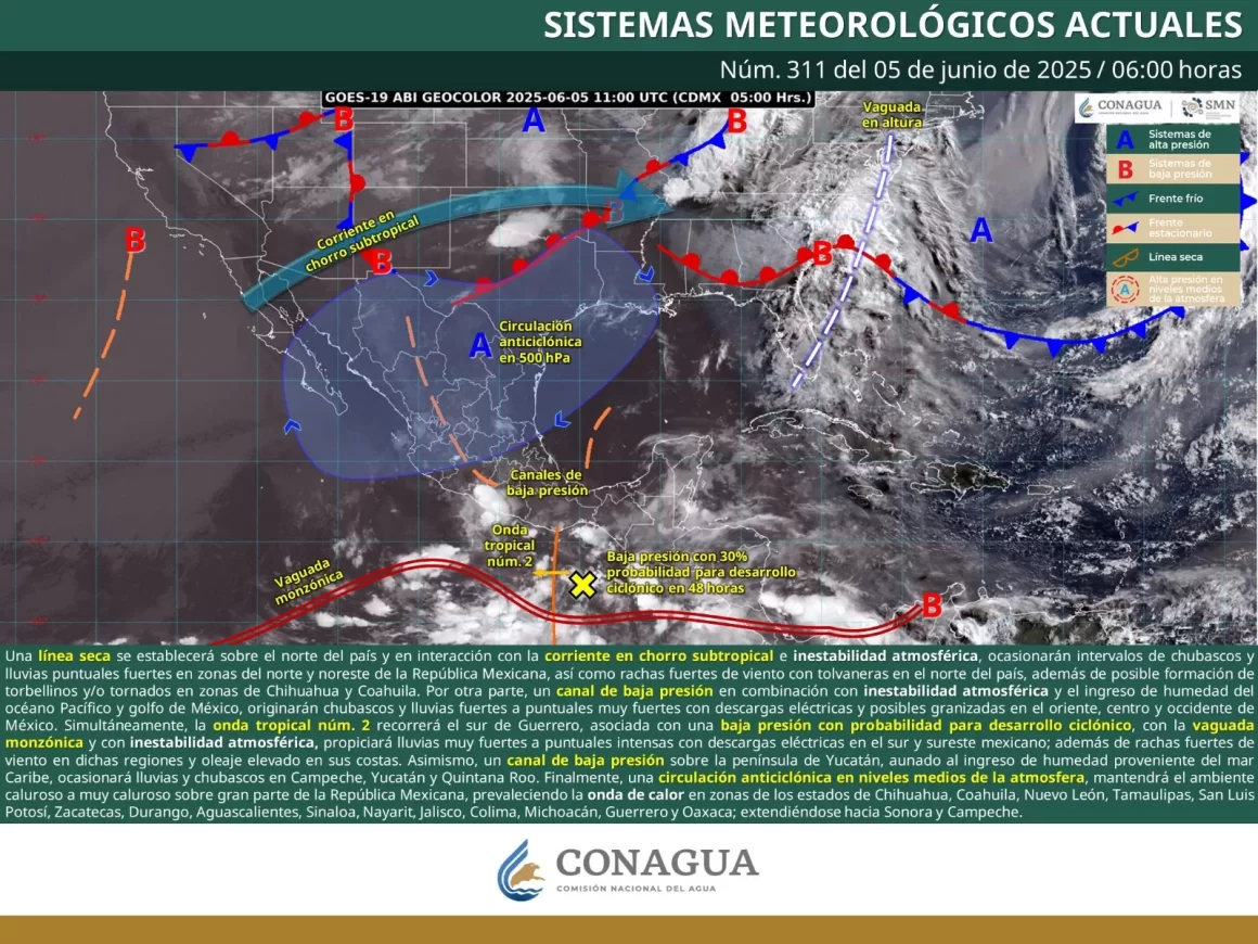 Se mantendrá el temporal lluvioso este jueves en gran parte de Oaxaca