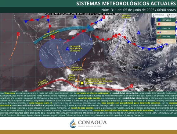 Se mantendrá el temporal lluvioso este jueves en gran parte de Oaxaca