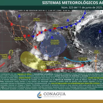 Se prevé para este miércoles lluvias de intensidad variable con tormentas en Oaxaca