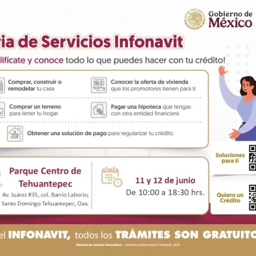 INFONAVIT REALIZARÁ FERIAS DE ATENCIÓN EN OAXACA