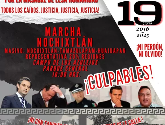 Sección 22 convoca a marchas en Nochixtlán y Tlaxiaco por justicia a víctimas del 19 de junio de 2016