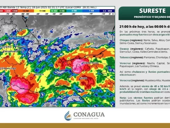 IMG-20250618-WA0002.jpg Tormenta tropical “Erick” se intensifica frente a las costas de Oaxaca: Protección Civil