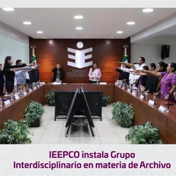 IEEPCO instala Grupo Interdisciplinario en materia de Archivo
