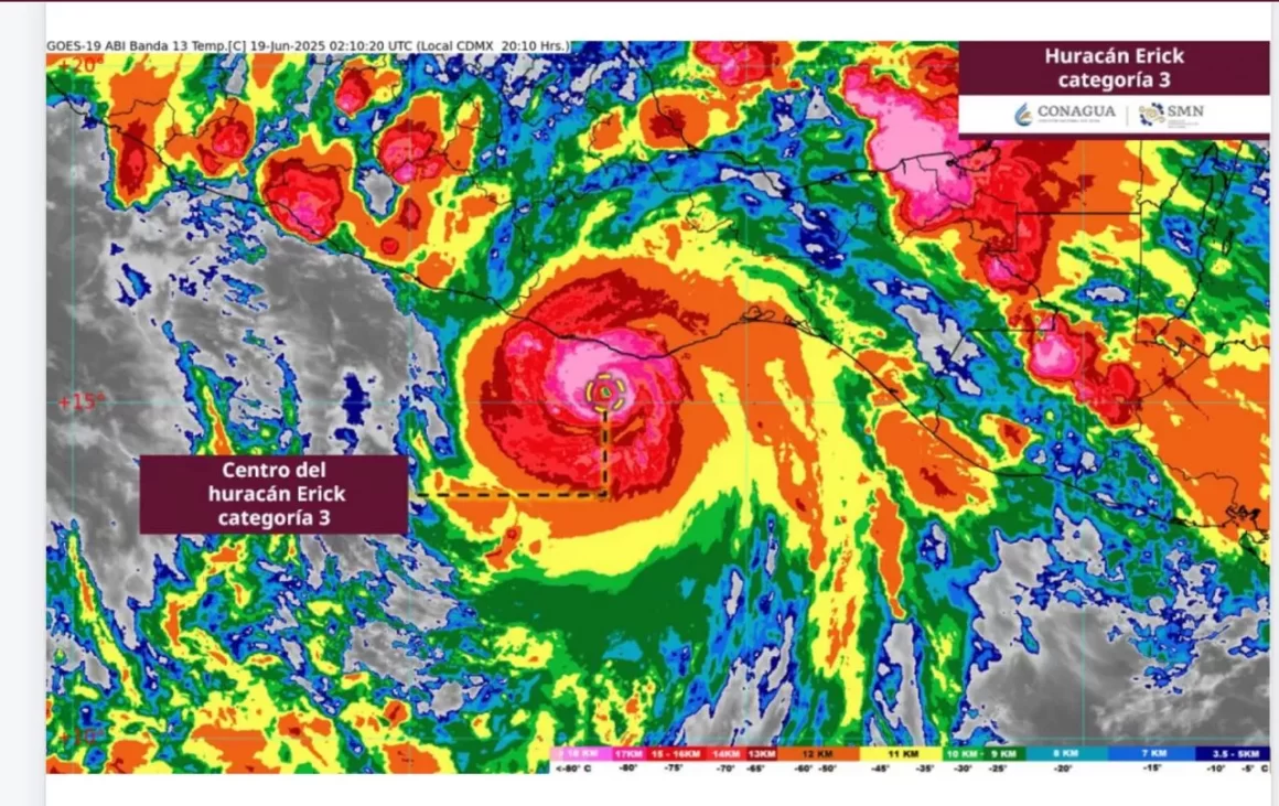 Prevé Consejo Estatal de Protección Civil impacto de huracán “Erick” entre Puerto Escondido y Lagunas de Chacahua