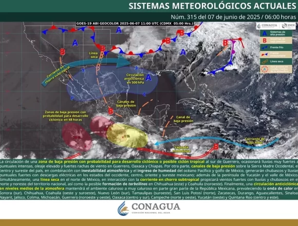 Continuarán condiciones climáticas inestables en Oaxaca durante este sábado