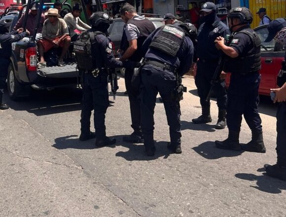 Realizan corporaciones de seguridad Operación Pescador en la Central de Abasto-2 Realizan corporaciones de seguridad Operación Pescador en la Central de Abasto