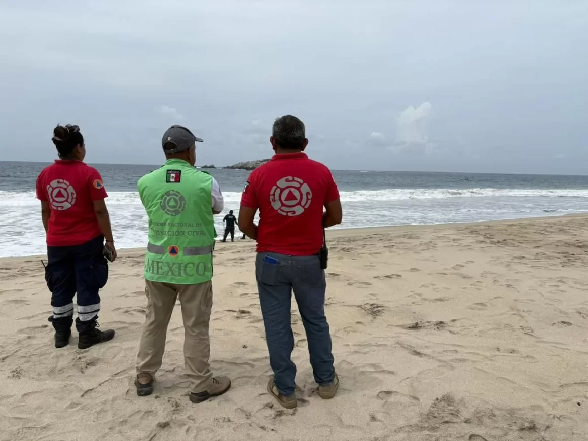 Reporta Protección Civil localización del cuerpo de segundo turista desaparecido en playa Zicatela