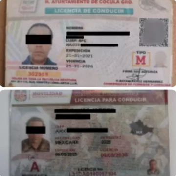 Policía Vial detiene a dos personas por el presunto delito de uso de documento falso