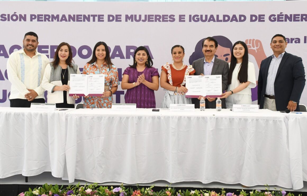 Congreso local y el INE Oaxaca suscriben Acuerdo para la promoción de una cultura de respeto a los derechos humanos de las mujeres