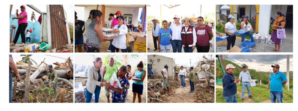 Congreso de Oaxaca continúa sumando esfuerzos para la recuperación de la Costa luego del paso del huracán “Erick”