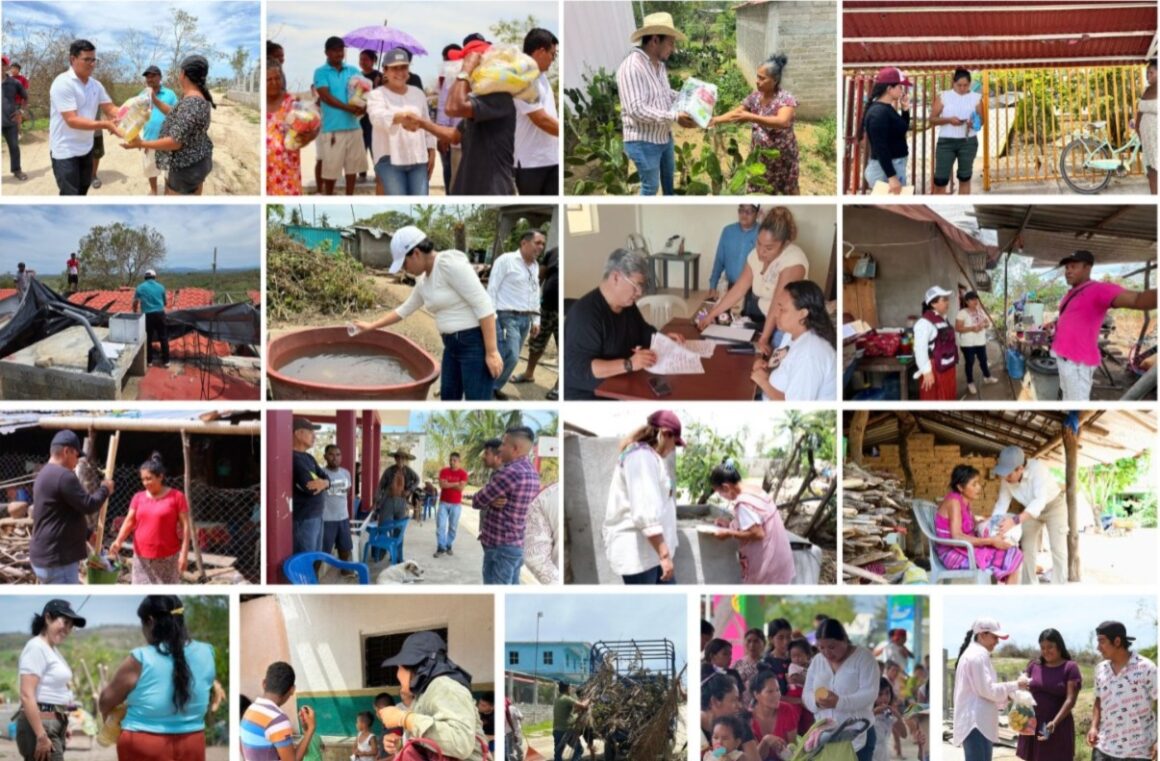 En coordinación con autoridades estatales, el Congreso local se suma a la entrega de ayuda humanitaria en la Costa, tras el paso del huracán “Erick”