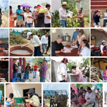 En coordinación con autoridades estatales, el Congreso local se suma a la entrega de ayuda humanitaria en la Costa, tras el paso del huracán “Erick”