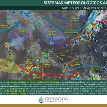 Persistirán lluvias de intensidad variable con periodos de tormentas fuertes en Oaxaca