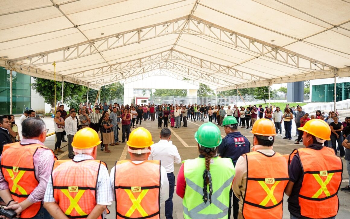 Se suma Congreso de Oaxaca al Segundo Simulacro Nacional 2025