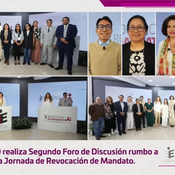 IEEPCO realiza Segundo Foro de Discusión rumbo a la Jornada de Revocación de Mandato.